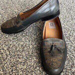 Magnanni Genuine Crocodile Leather Loafers 9.5 Tassels Business Casual Luxury